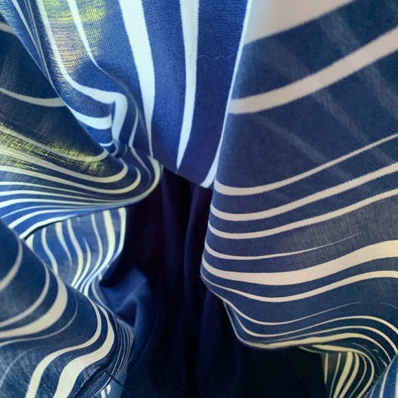 Very versatile, fully lined, Banana Republic navy blue with white stripes. - Picture 7 of 7